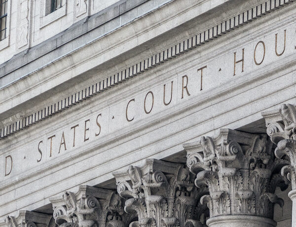 The outside of the United States Court House building.
