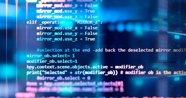 close up on website code.