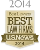 2014 US News Best Law Firm gold badge.