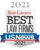 2021 US News Best Law Firm silver badge.