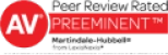 Peer Review Rated Preeminents logo.