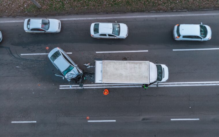 truck accident with passenger vehicle